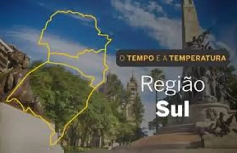 Previsão do tempo Sul 06/11/2025: alerta de tempestade e ventos