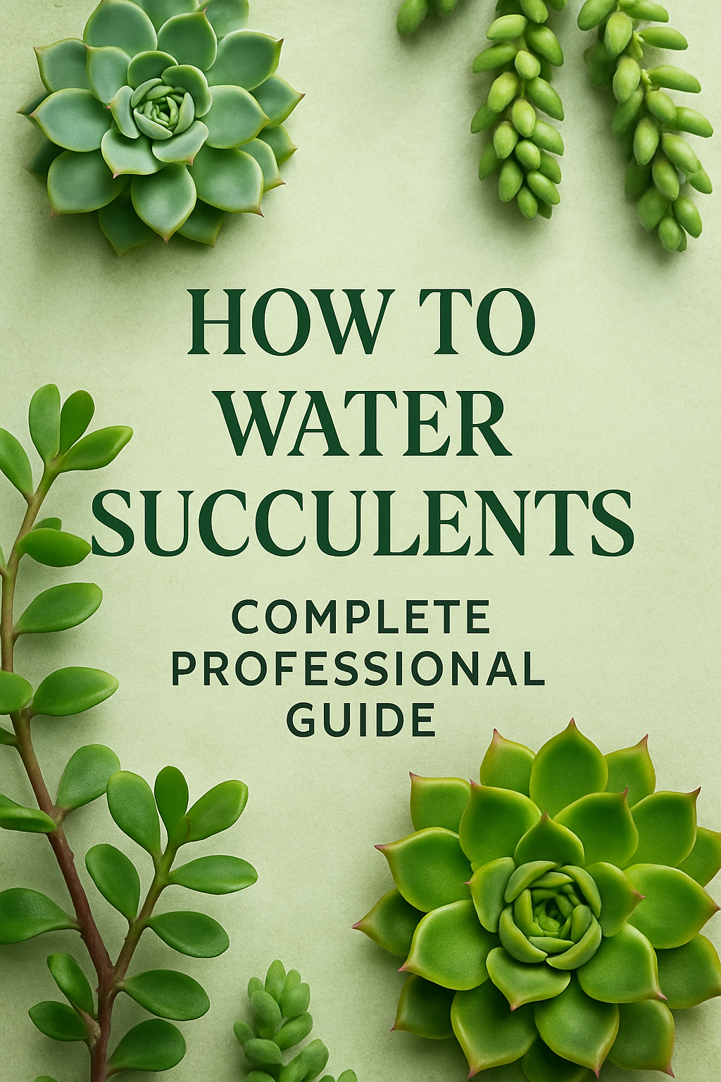Como Regar Suculentas: Guia Profissional Completo