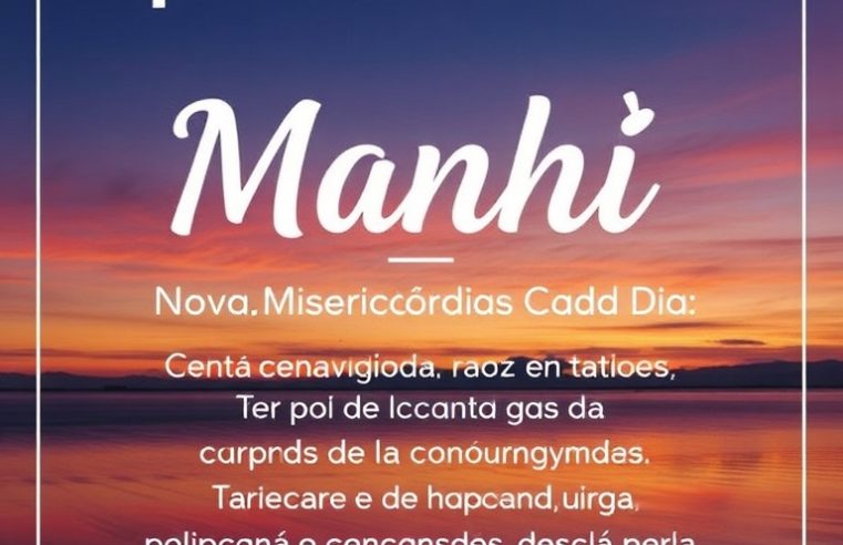 Devocional para Manhã: Novas Misericórdias Cada Dia