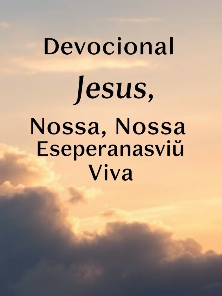 Devocional: Jesus, Nossa Esperança Viva