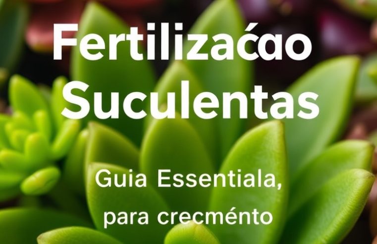 Fertilização de Suculentas: Guia Essencial para Crescimento