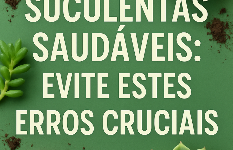 Suculentas Saudáveis: Evite Estes Erros Cruciais
