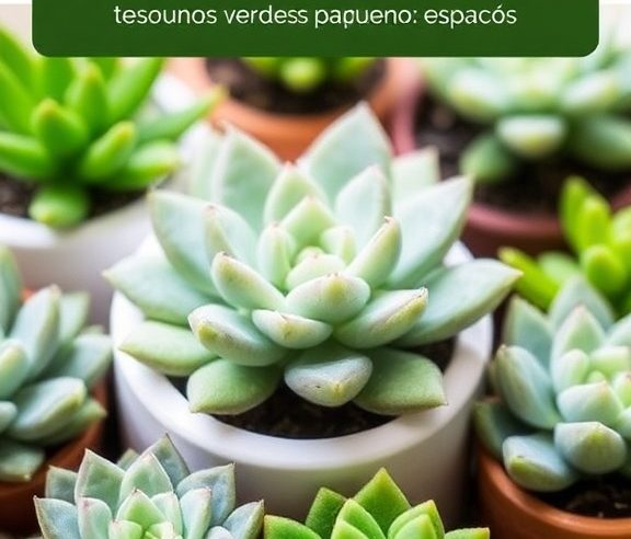 Suculentas Miniatura: Tesouros Verdes para Pequenos Espaços