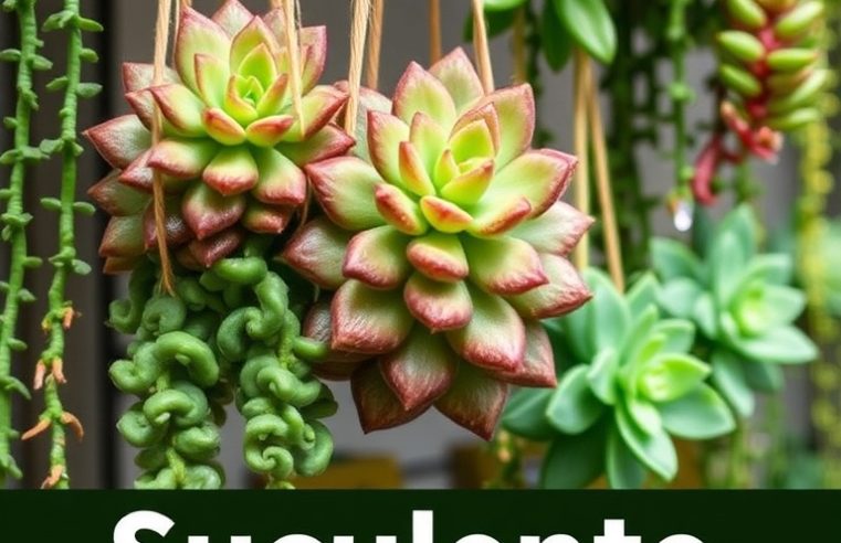 Suculentas Pendentes: Beleza Suspensa para Jardins Verticais