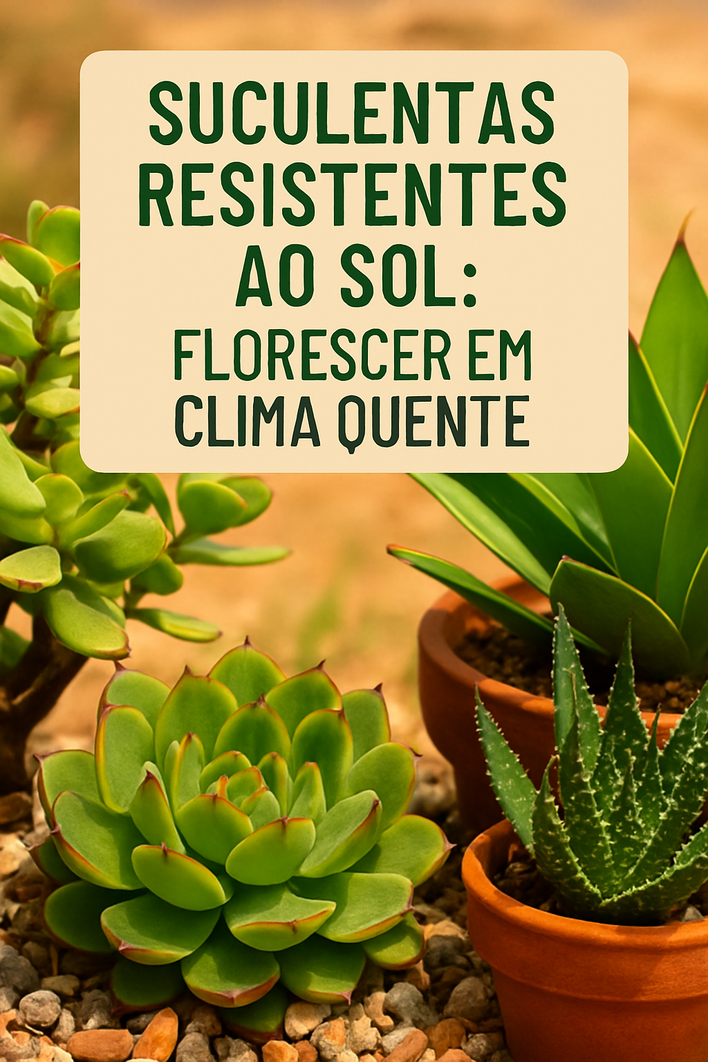 Suculentas Resistentes ao Sol: Florescer em Clima Quente