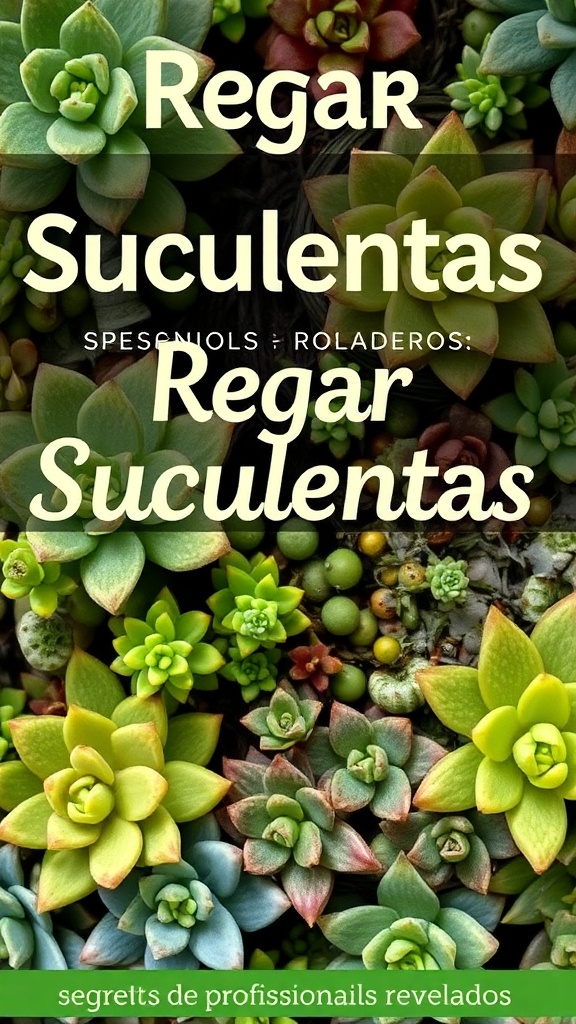 Regar Suculentas: Segredos de Profissionais Revelados