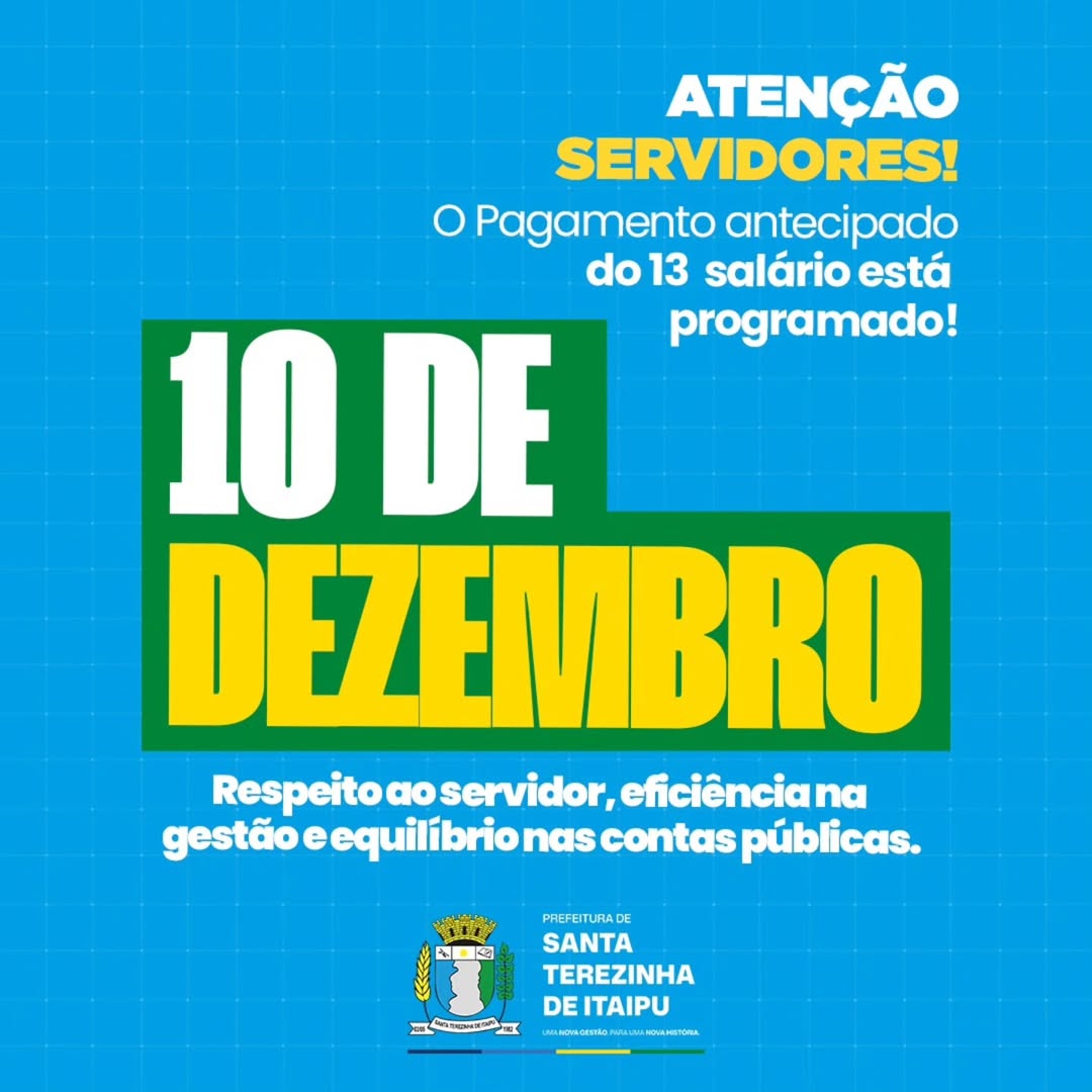 Pagamento do 13º salário movimenta economia em Santa Terezinha