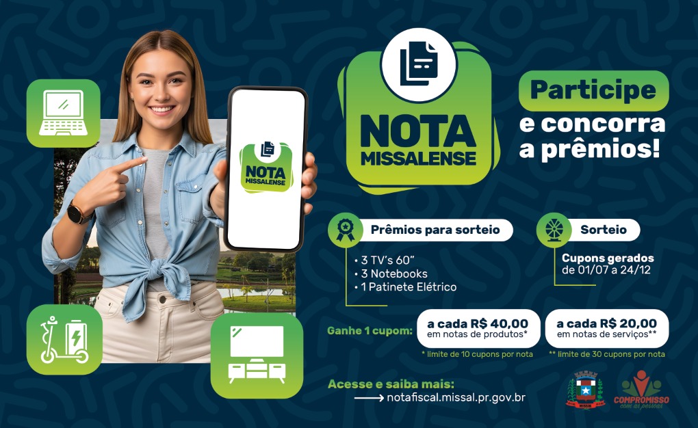 Nota Missalense terá sorteio no dia 29 de dezembro