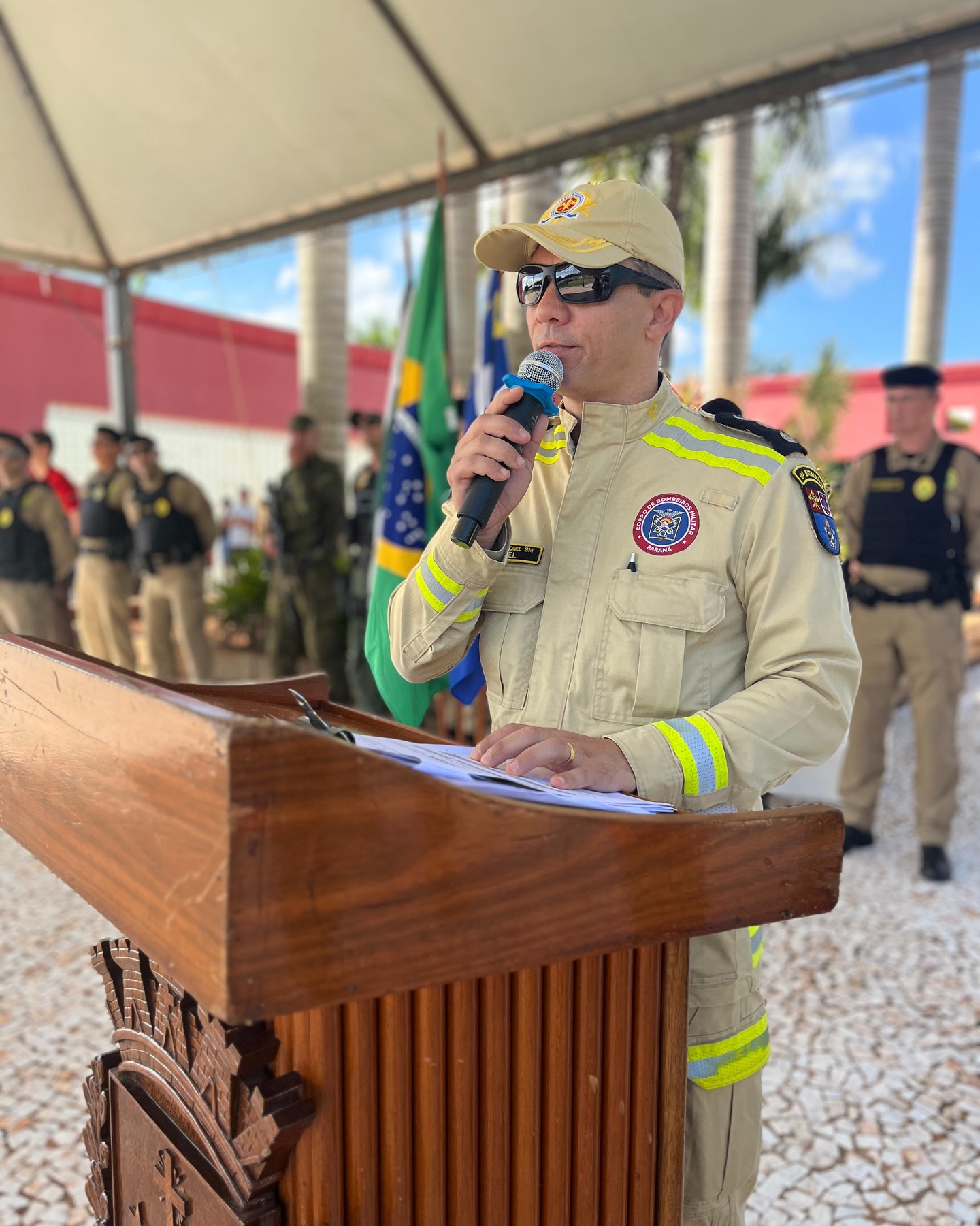 Corpo de Bombeiros no lançamento da Operação Verão