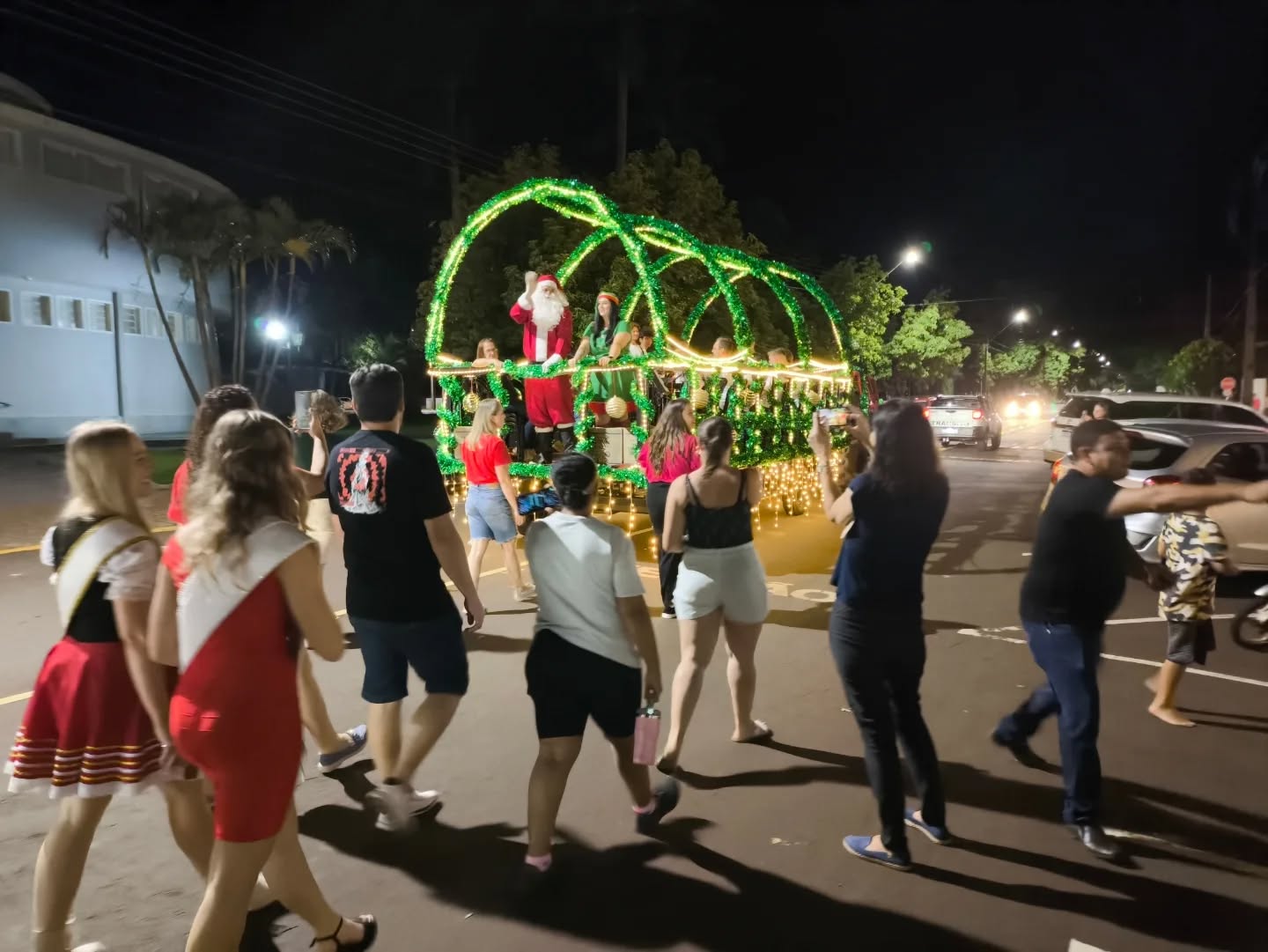Papai Noel no Carretão do Natal em Marechal Rondon
