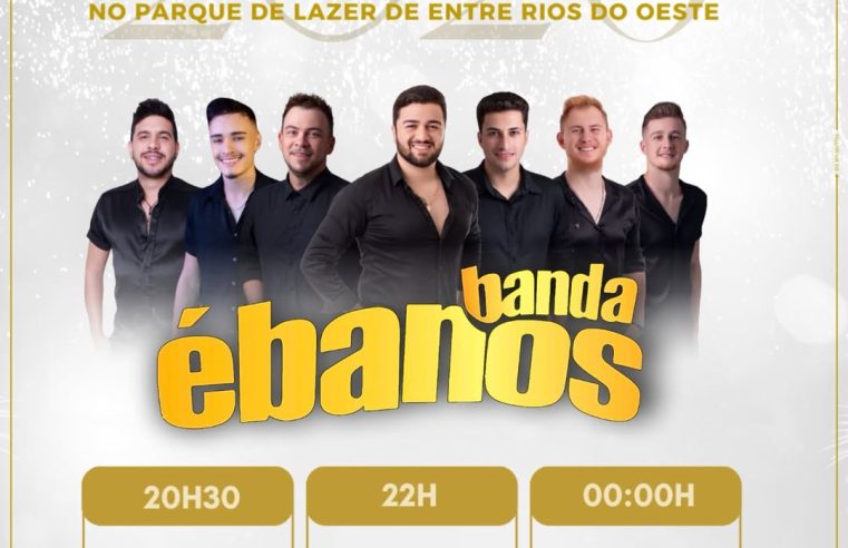 Réveillon em Entre Rios do Oeste 2026 terá música e fogos