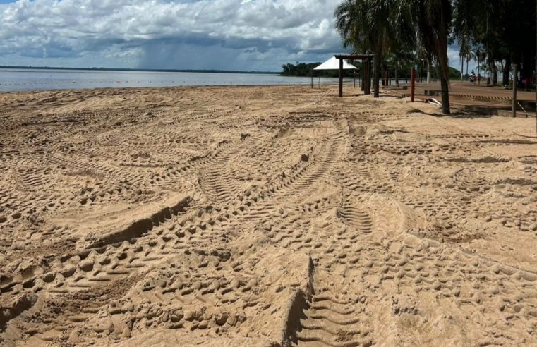 Praia Artificial de Santa Terezinha: Orla renovada com areia nova!
