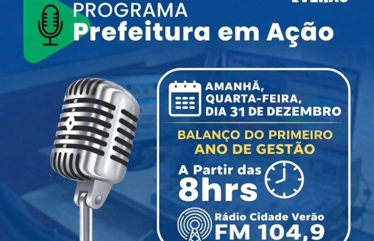 Prefeitura em Ação encerra o ano com entrevista do prefeito