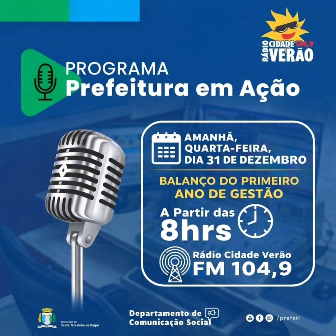 Prefeitura em Ação encerra o ano com entrevista do prefeito