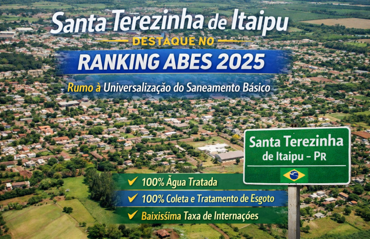 Santa Terezinha de Itaipu se destaca no Ranking ABES 2025