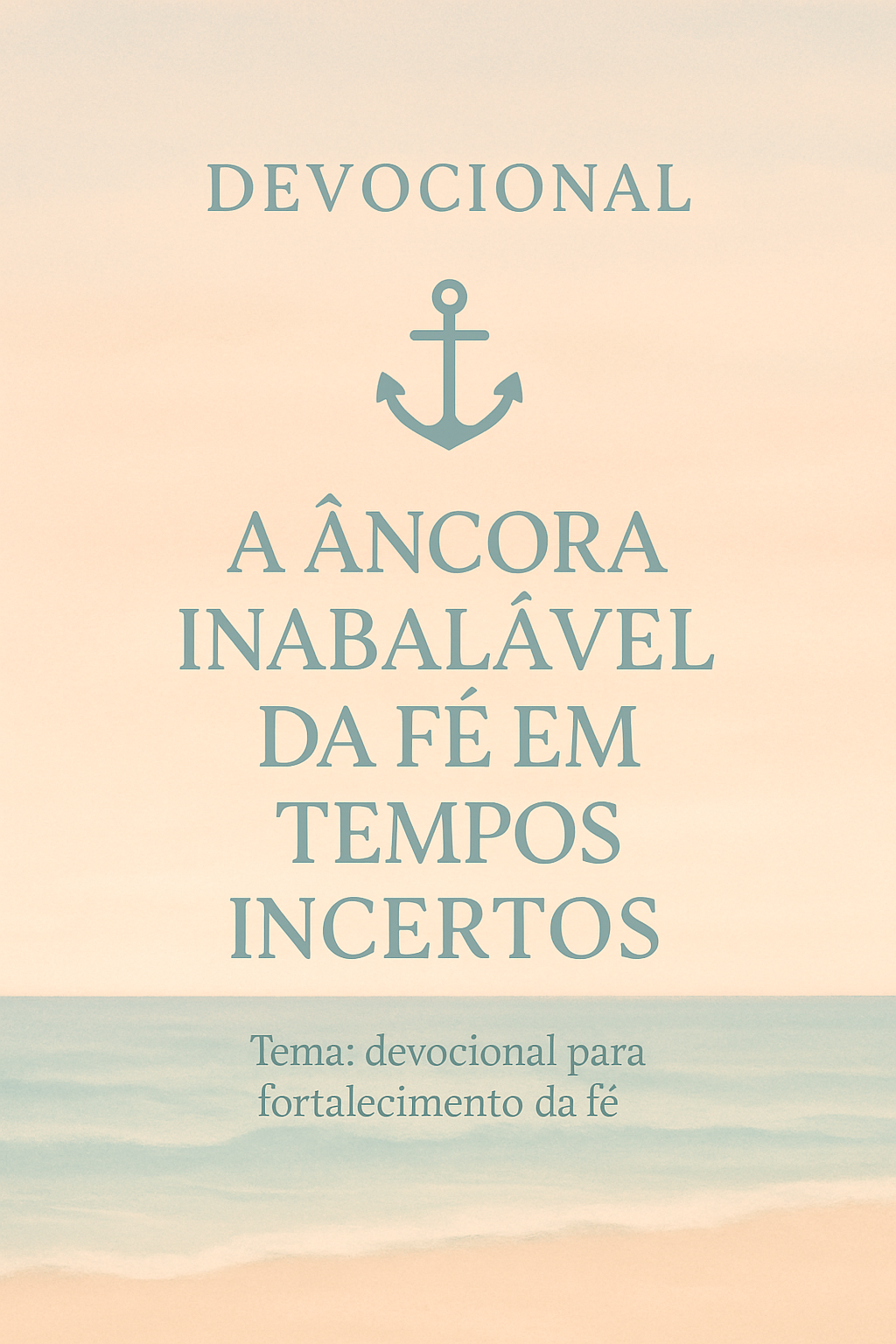 Devocional: A Âncora Inabalável da Fé em Tempos Incertos