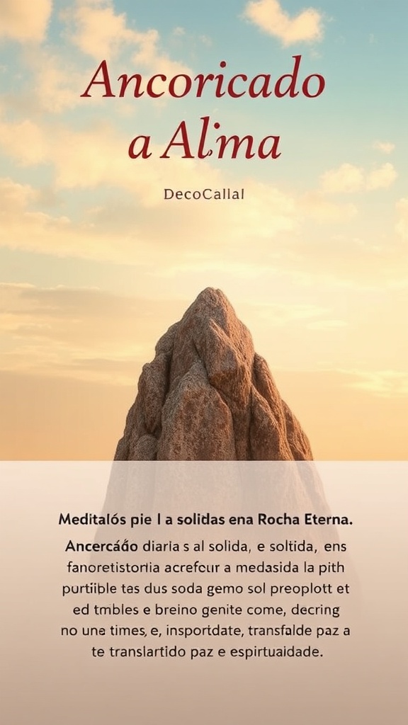 Devocional: Ancorando a Alma na Rocha Eterna