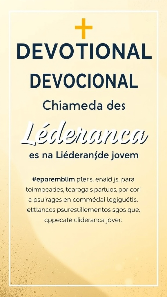 Devocional: Chamado e Impacto na Liderança Jovem