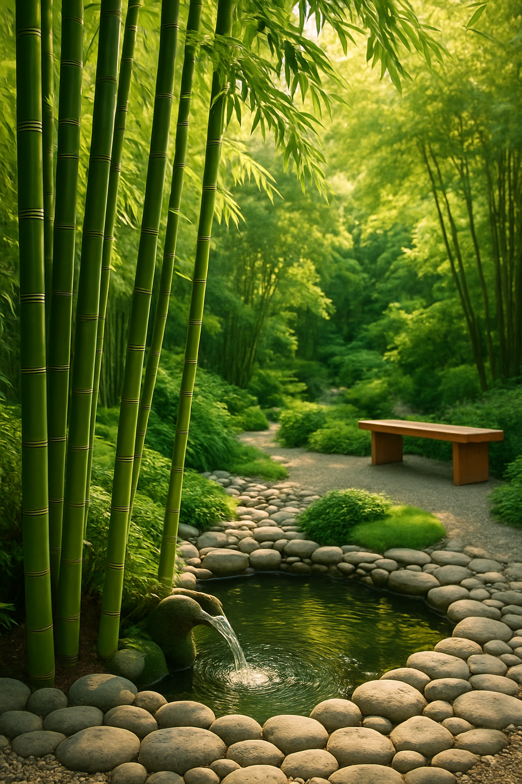 Jardim com Bambu: Beleza Exótica e Sustentável no Seu Lar