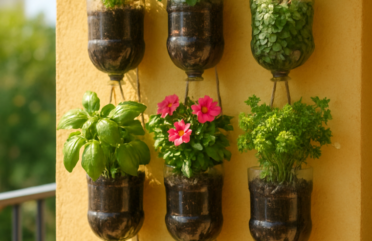 Jardim Vertical de Garrafa Pet: Crie o Seu Agora! 🌱