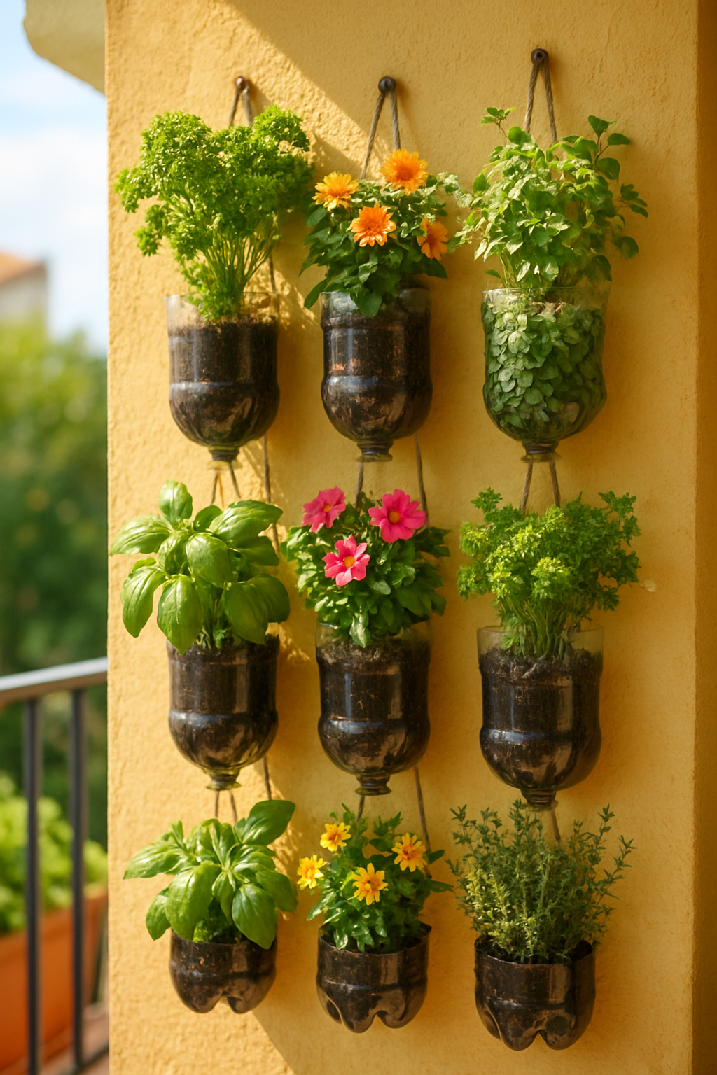 Jardim Vertical de Garrafa Pet: Crie o Seu Agora! 🌱