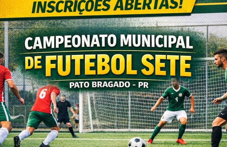 Campeonato Municipal de Futebol Sete em Pato Bragado está com inscrições abertas