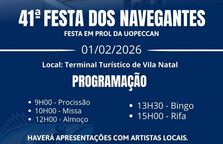 Festa dos Navegantes de Missal 2026 já tem data e programação