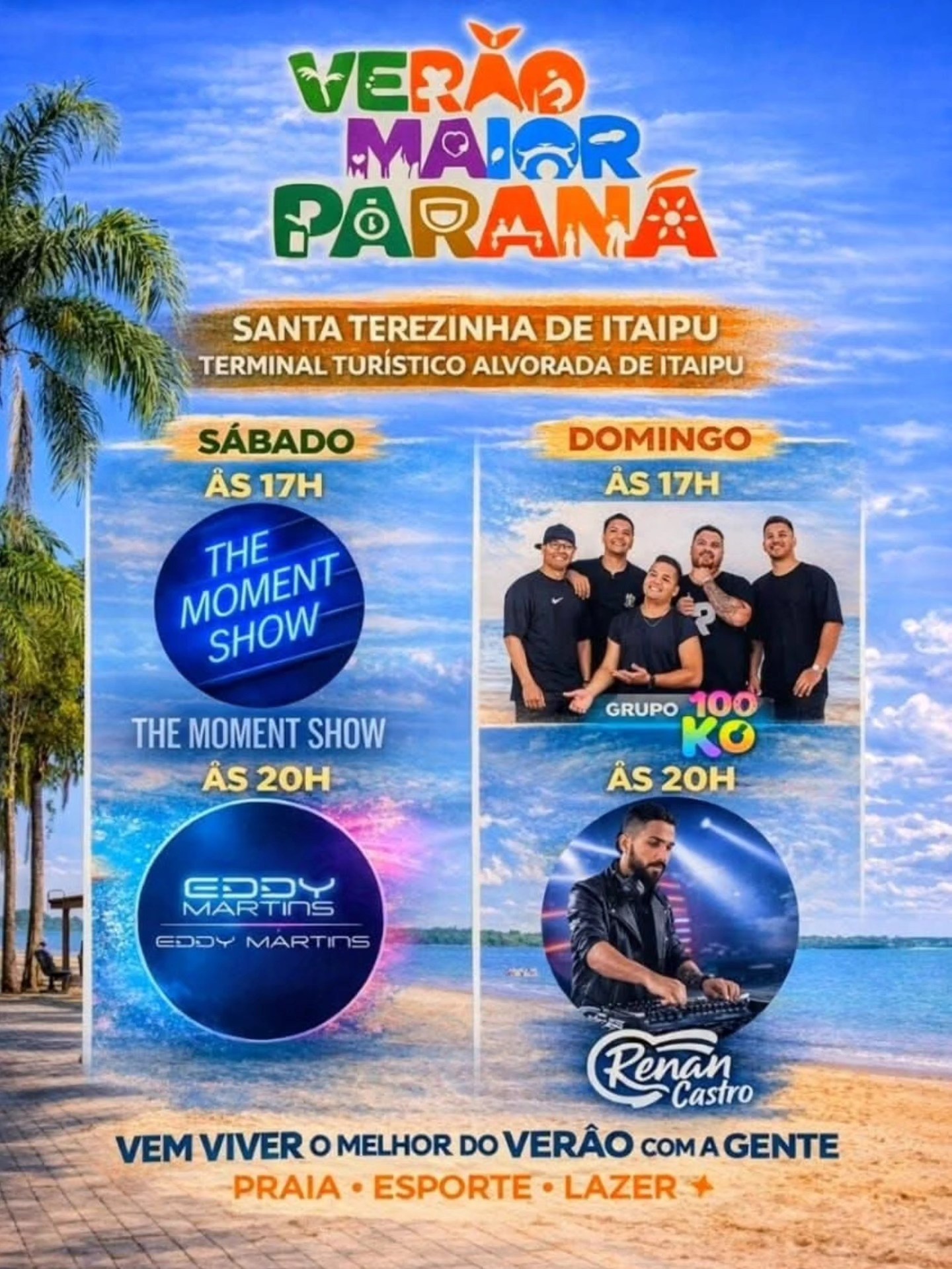 Verão Maior Paraná em Santa Terezinha: Shows e Esportes no Lago