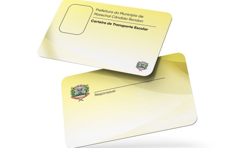 Carteirinhas de transporte escolar em Marechal Rondon