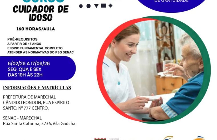 Curso de Cuidador de Idoso Gratuito em Marechal: Inscrições Abertas!