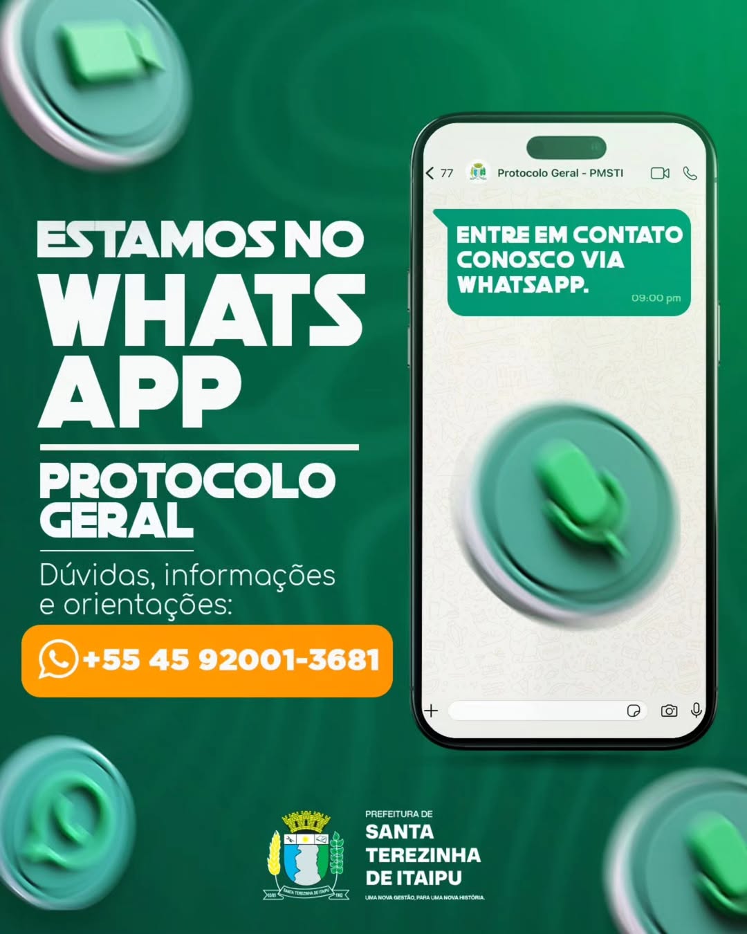 Protocolo Prefeitura Santa Terezinha: Agora no WhatsApp!