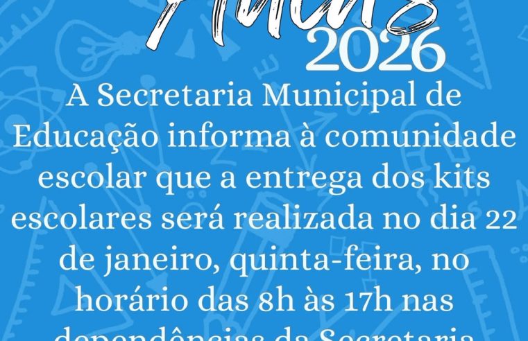 Kits Escolares Diamante D’Oeste: Entrega é Nesta Quinta (22). Confira!