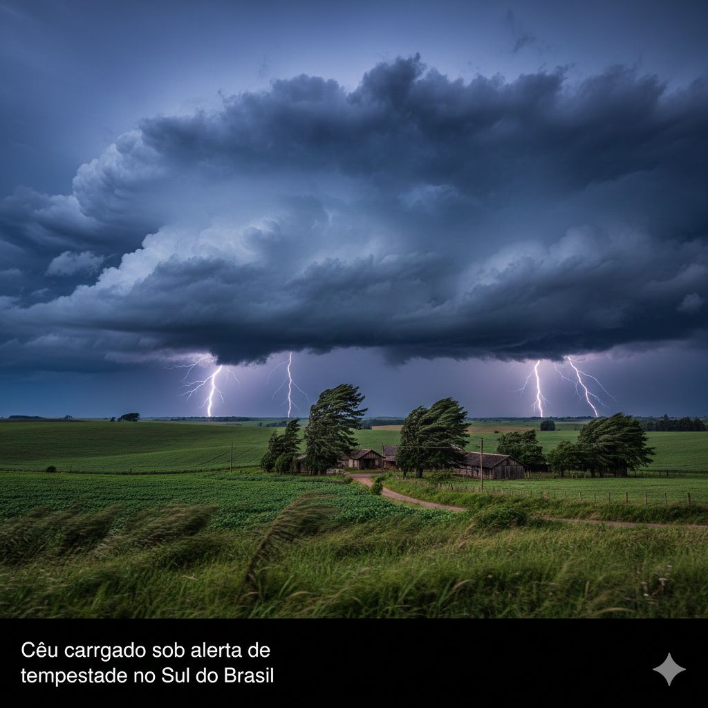 Alerta de tempestade no Sul: Veja a previsão para RS, SC e PR