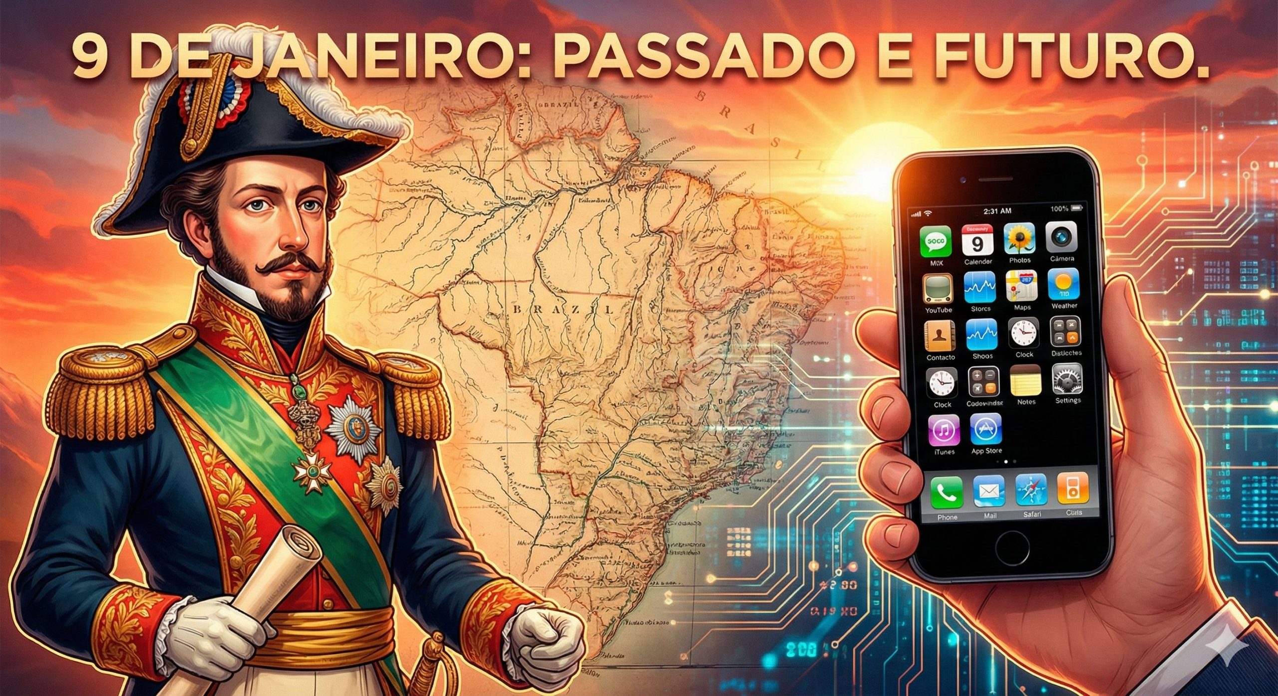 9 de janeiro: O Dia do Fico e o iPhone que mudou tudo! 📱