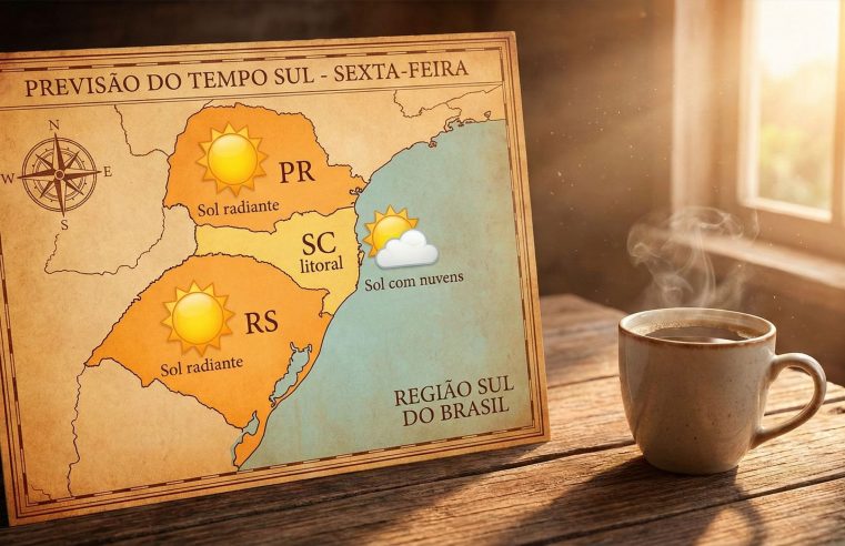 Previsão do Tempo Sul: Sexta-feira de Sol e Calor de 31°C