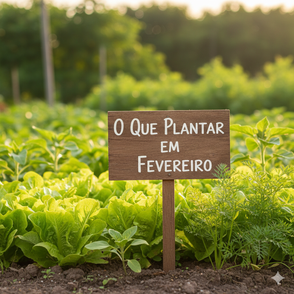 O que Plantar em Fevereiro (2026): Calendário de Horta para o Calor