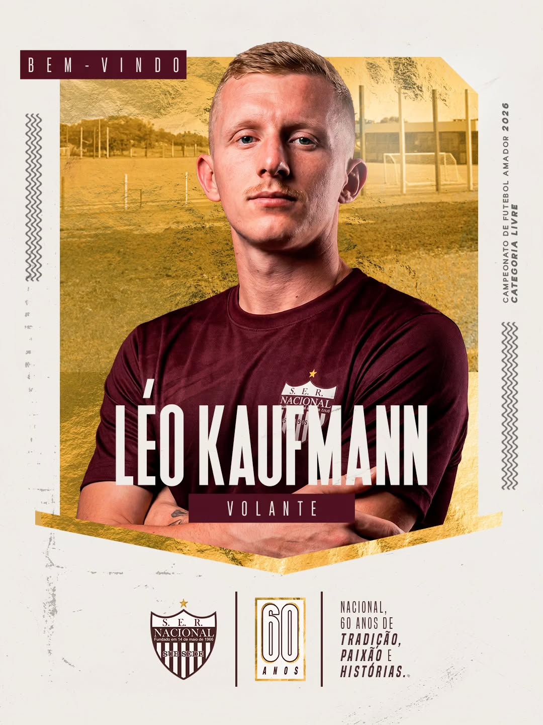 Léo Kaufmann no Nacional: 1º Reforço Deixa Rival e Volta ao Clube