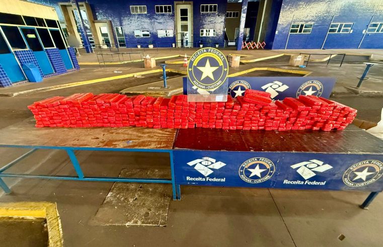 Maconha na Ponte da Amizade: Receita Federal retém 180kg