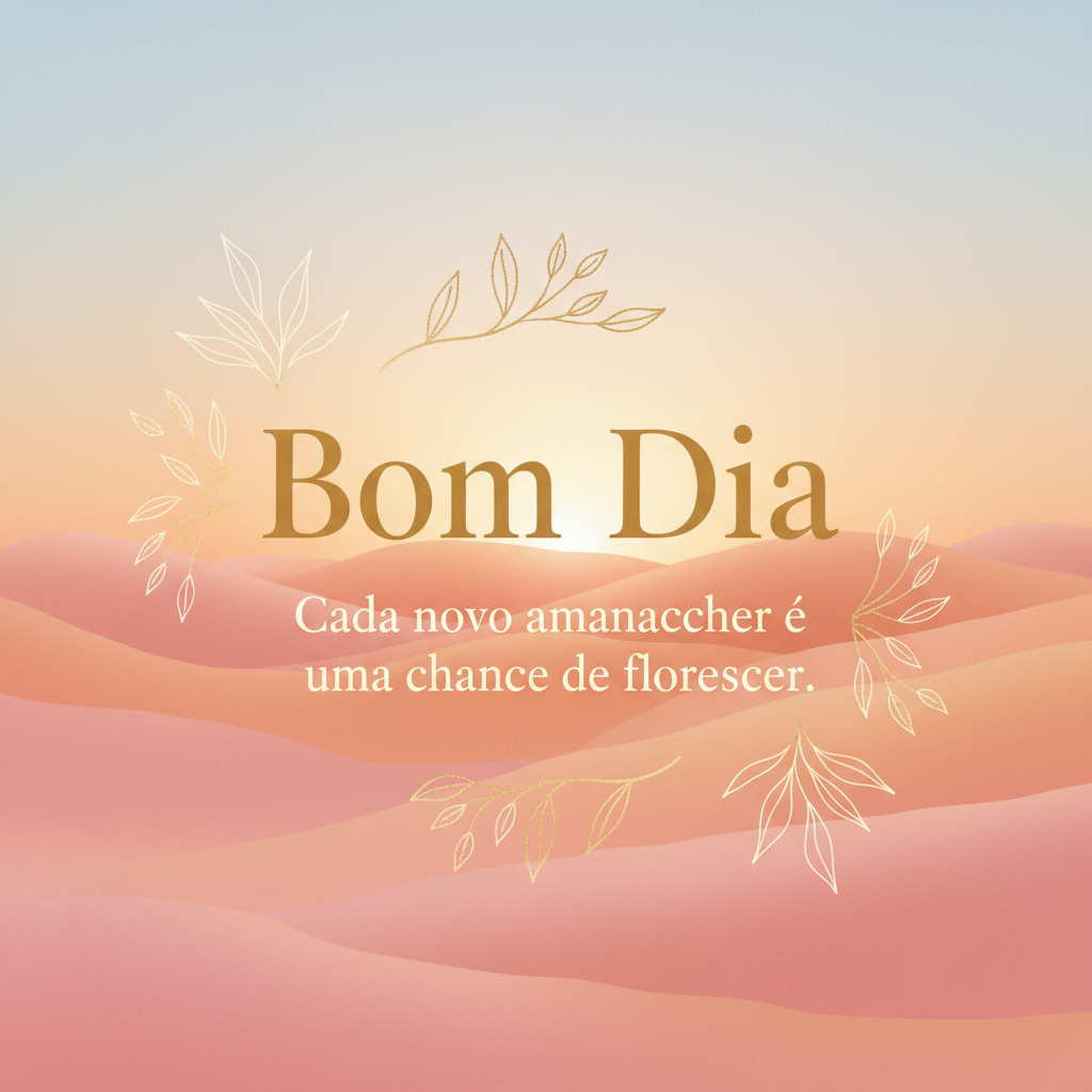Bom Dia: O Convite Diário para um Recomeço Cheio de Luz