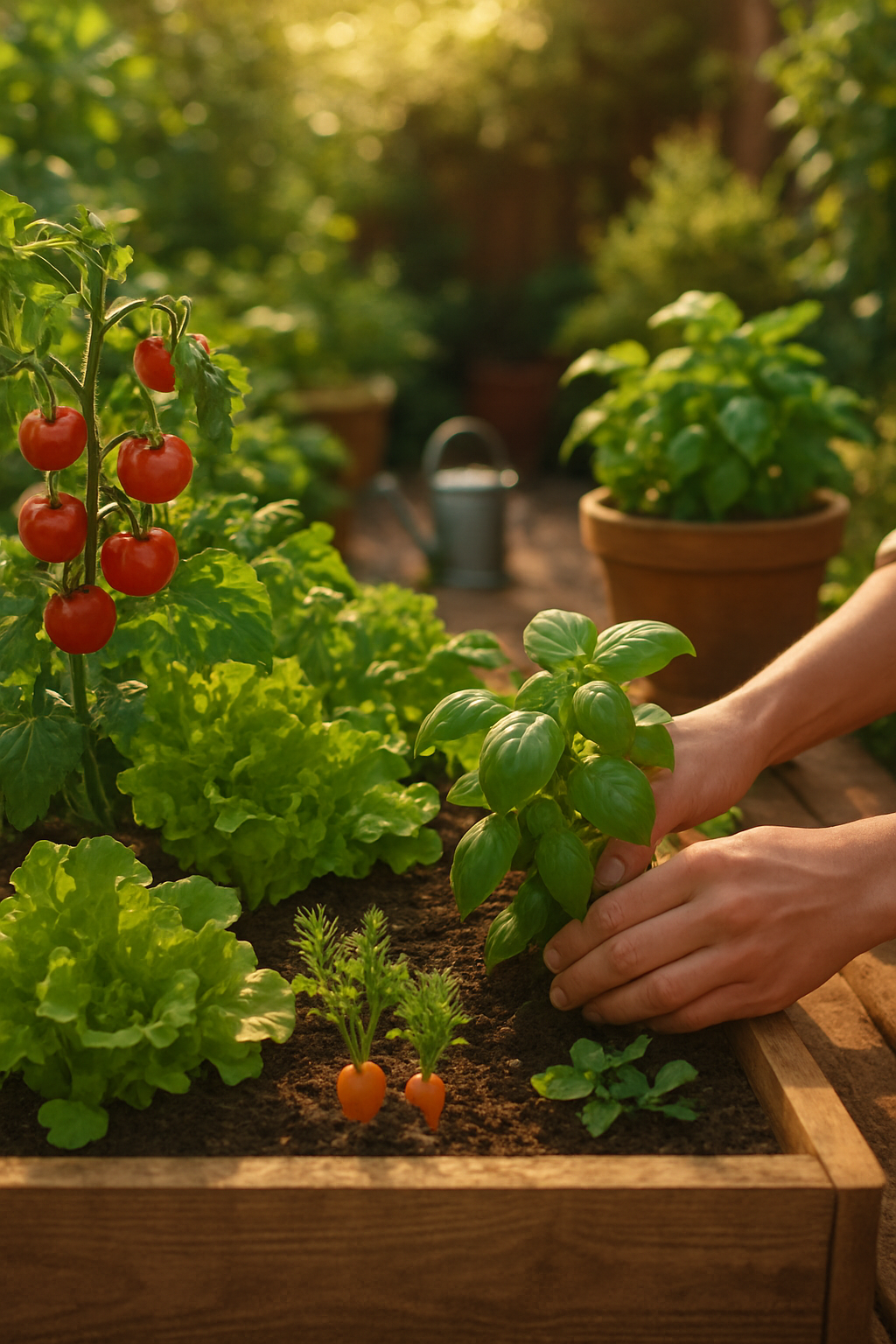 Horta Produtiva: Colha Alimentos Frescos em Casa!