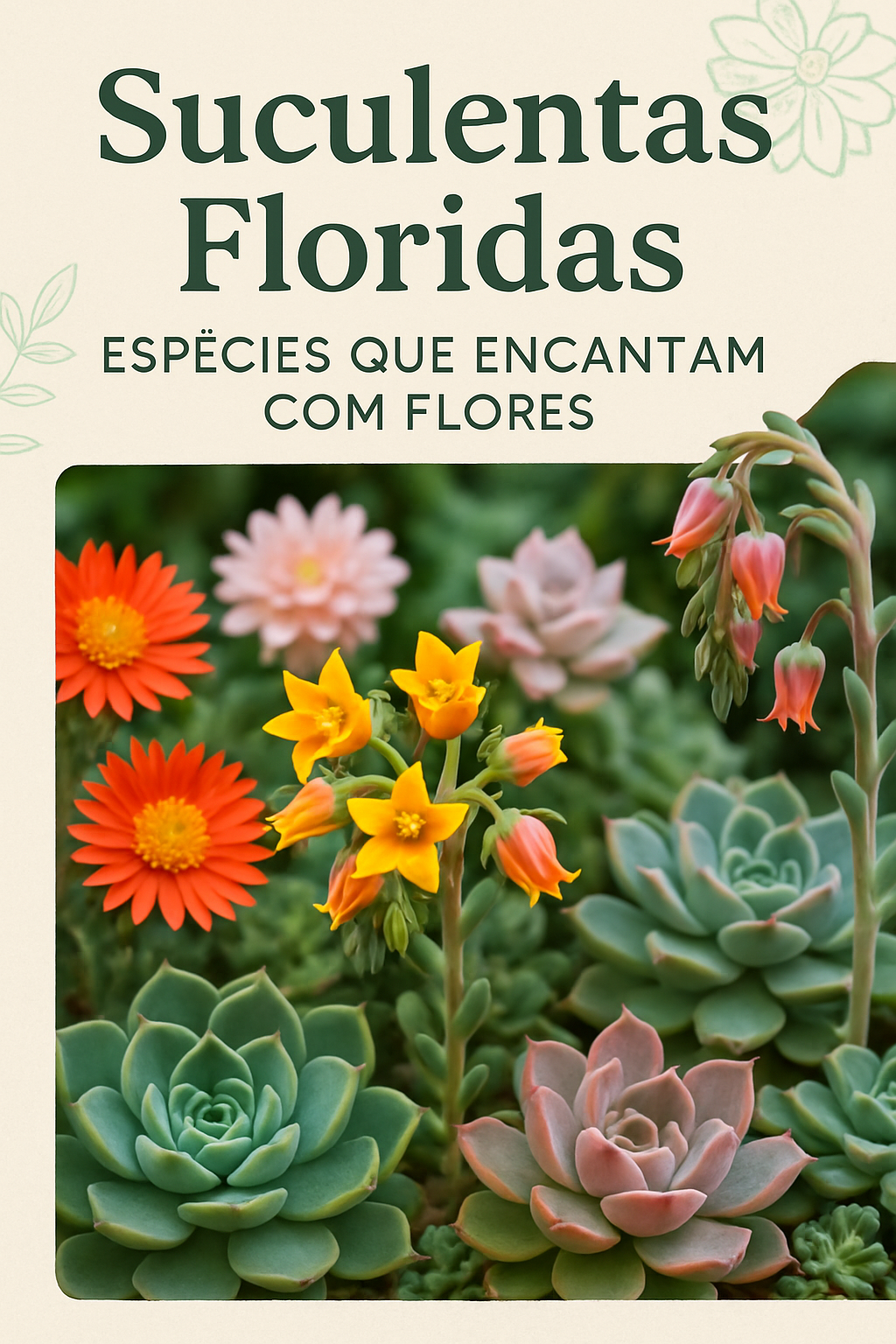 Suculentas Floridas: Espécies Que Encantam com Flores