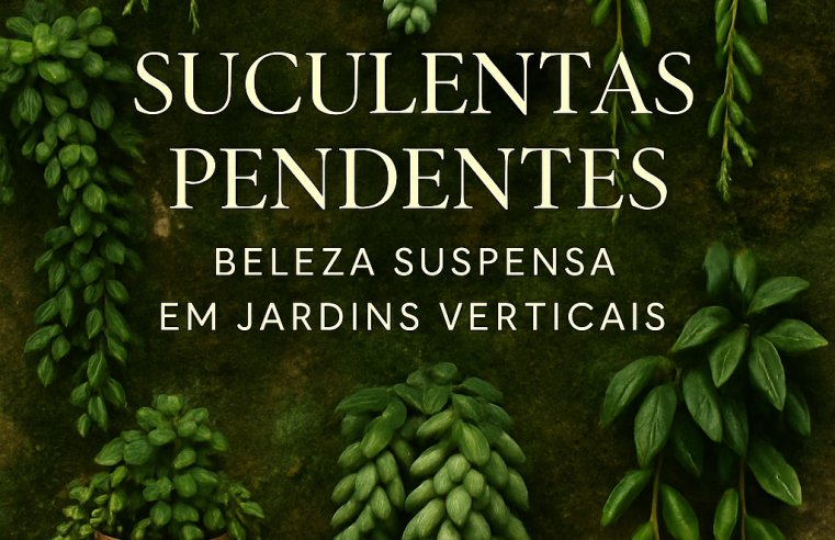 Suculentas Pendentes: Beleza Suspensa em Jardins Verticais