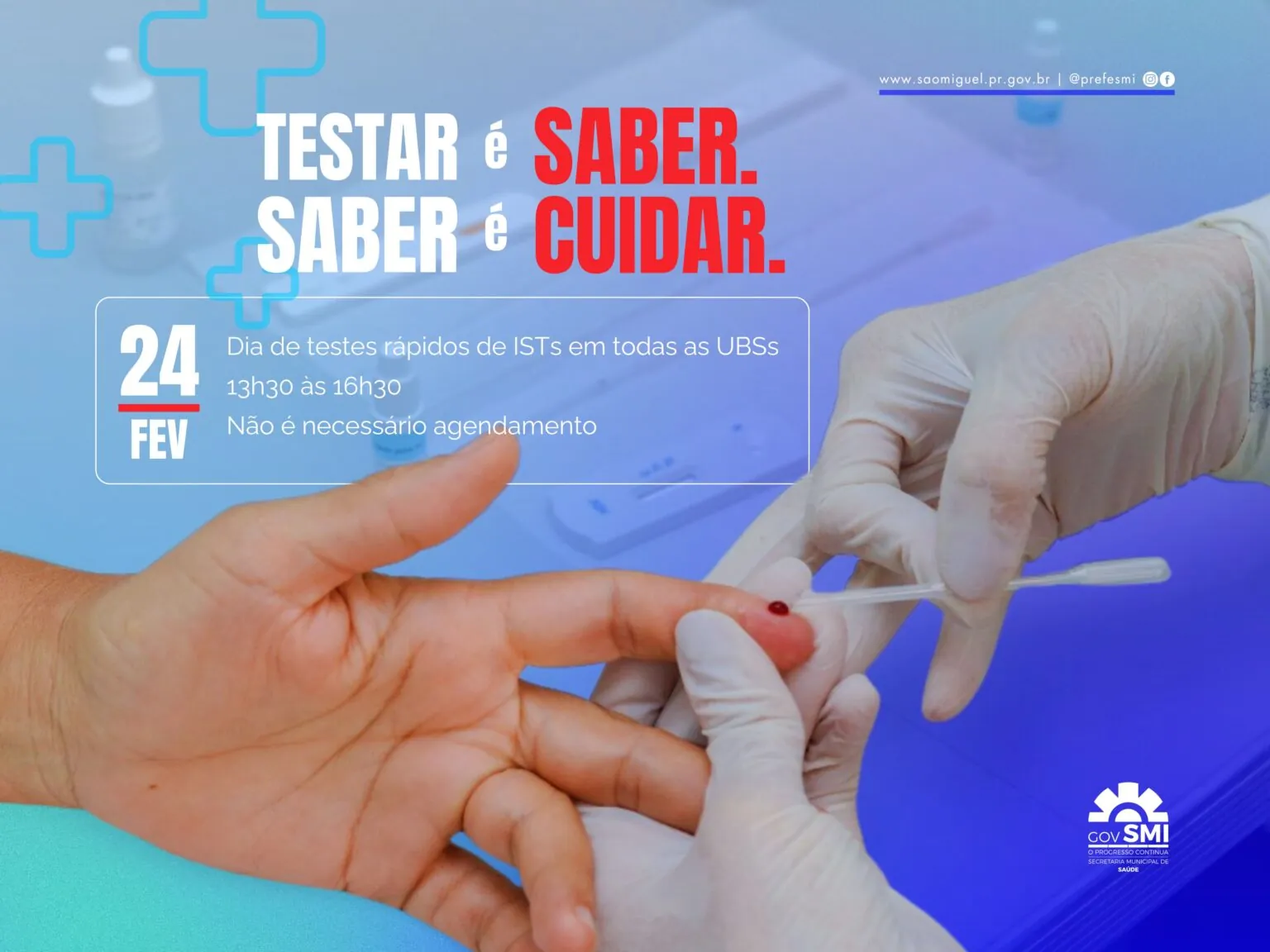 São Miguel do Iguaçu terá Dia de Testes Rápidos em todas as UBSs