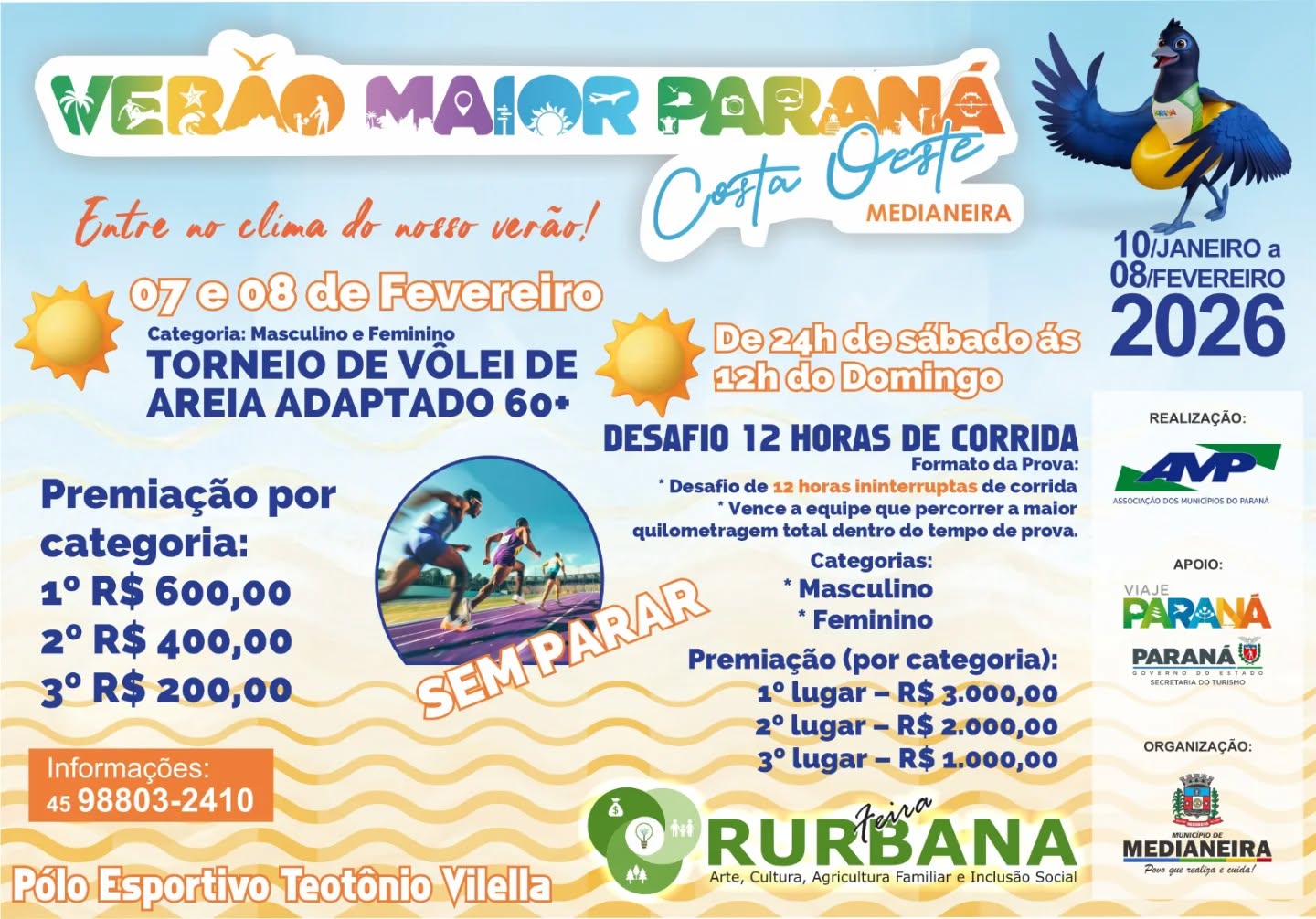 Verão Maior Paraná em Medianeira: Veja a Programação do Fim de Semana