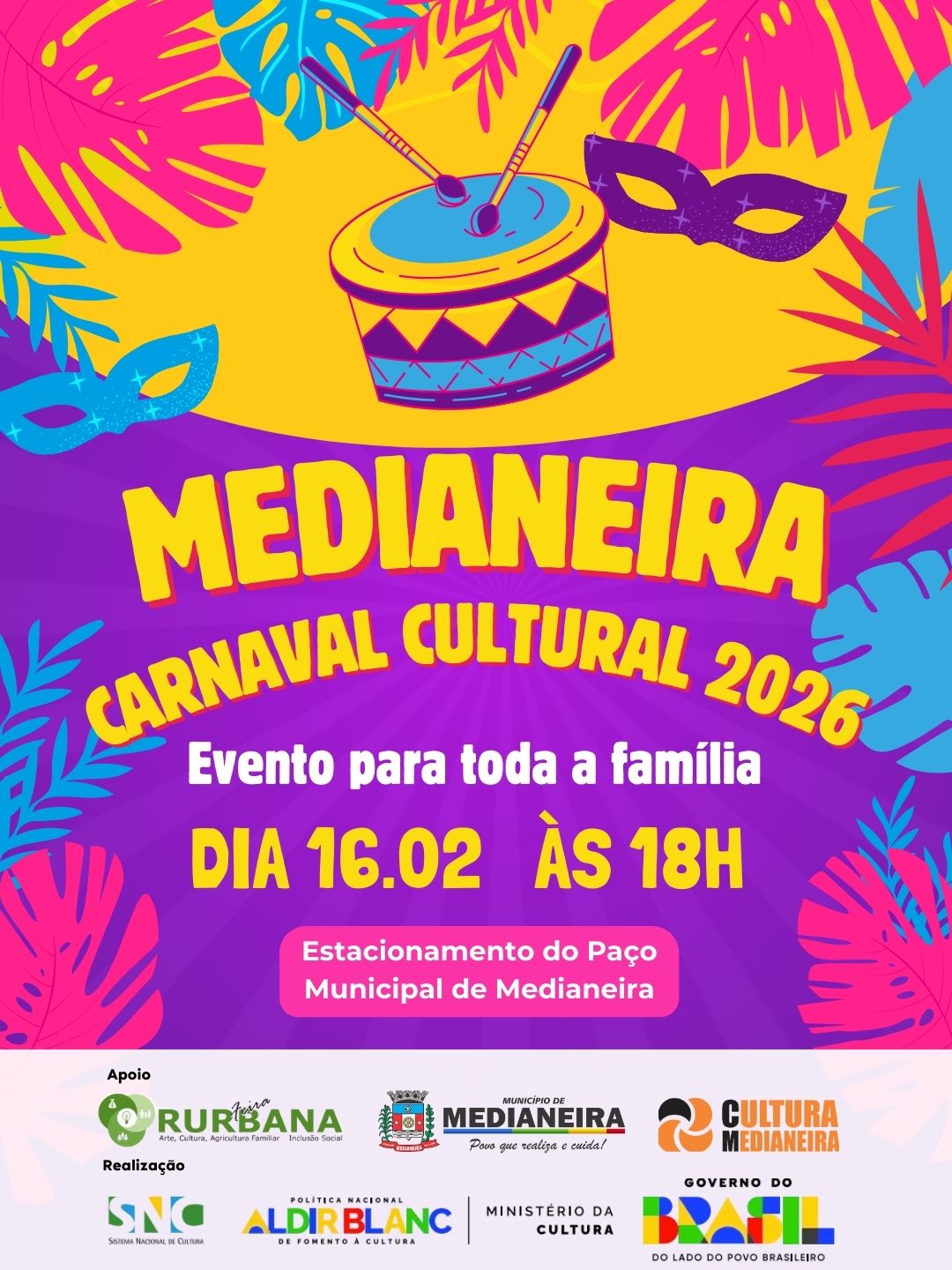 Carnaval Cultural de Medianeira 2026: Veja a Programação e Prêmios