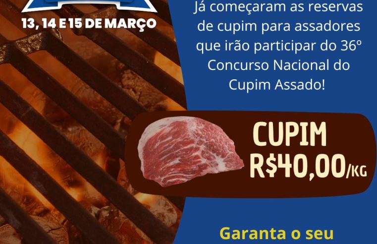 Festa Nacional do Cupim Assado 2026: Programação e Ingressos