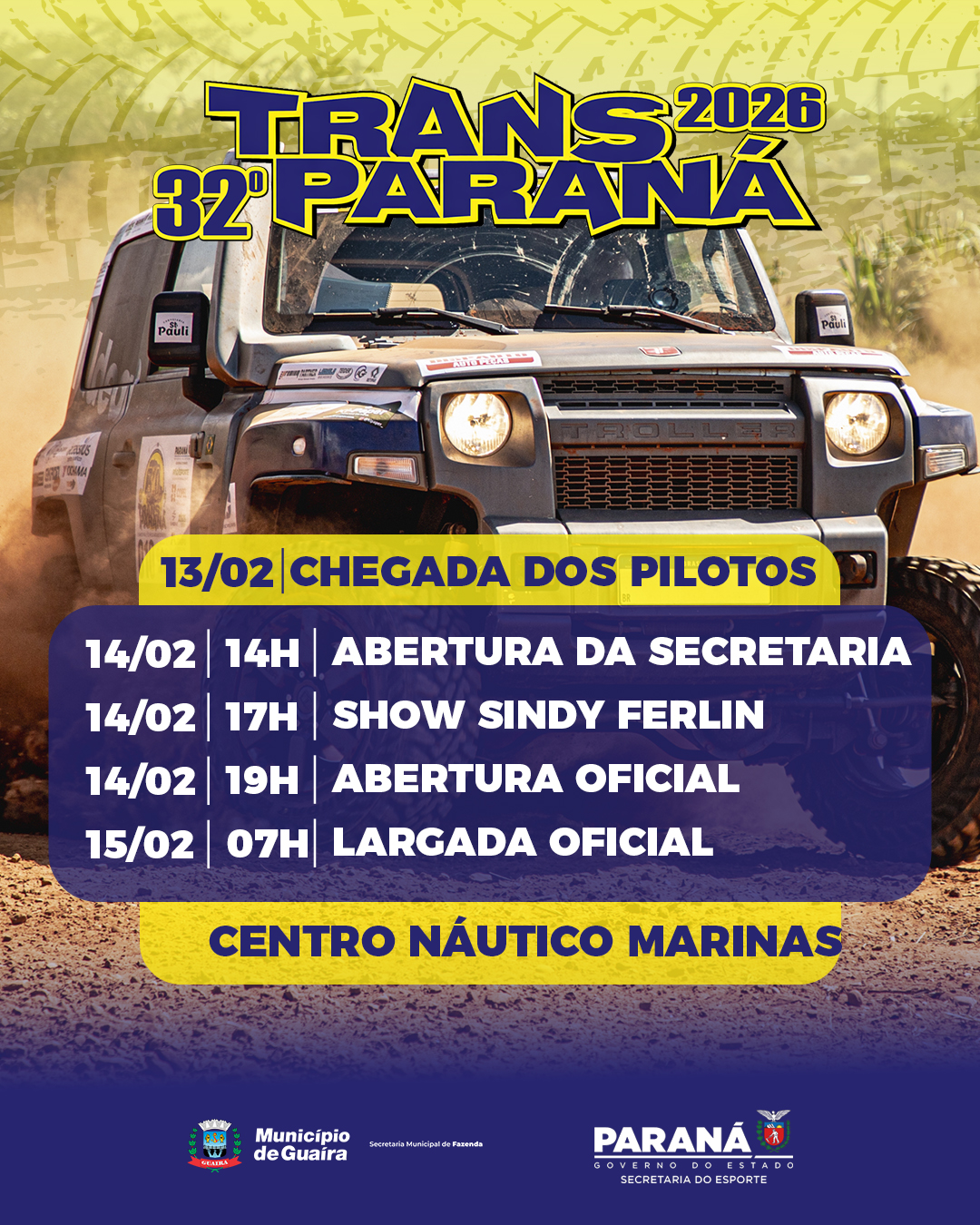 Transparaná 2026 em Guaíra: Programação, Shows e Largada Oficial