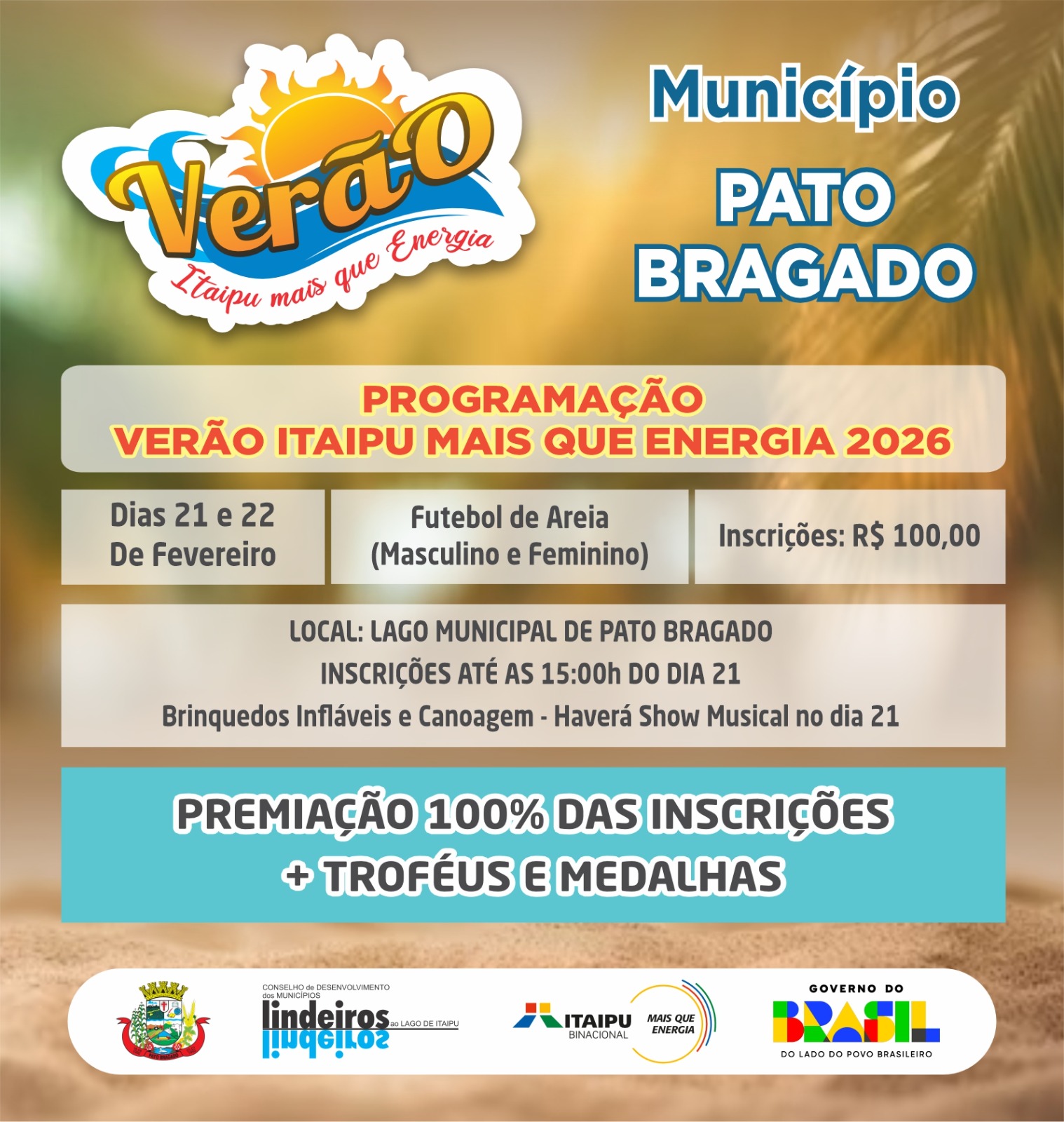 Verão Itaipu Mais que Energia: Veja a Programação de Abertura