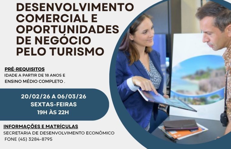 Curso de desenvolvimento comercial Marechal: Vagas abertas e grátis
