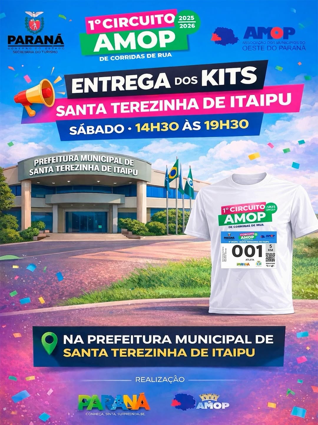 Circuito AMOP de Corridas: Saiba tudo sobre a retirada de kits